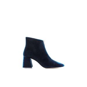 Zara Chunky Ankle Boots Navy